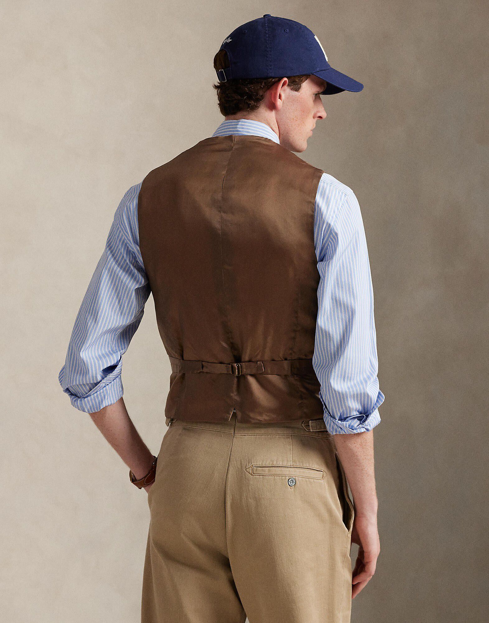 Wool Herringbone Vest