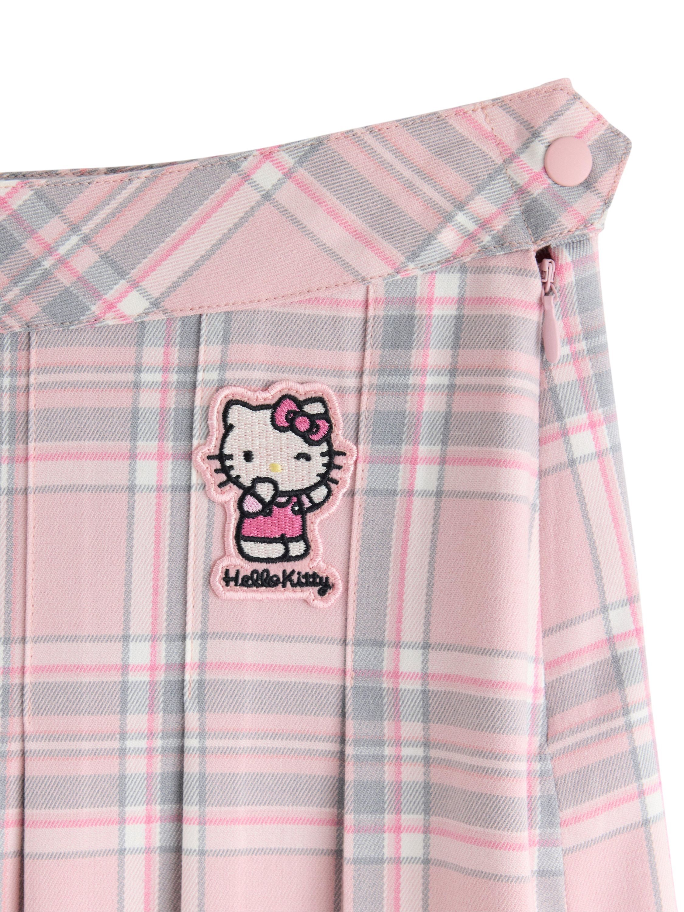 Woven skirt with pleated design, ch