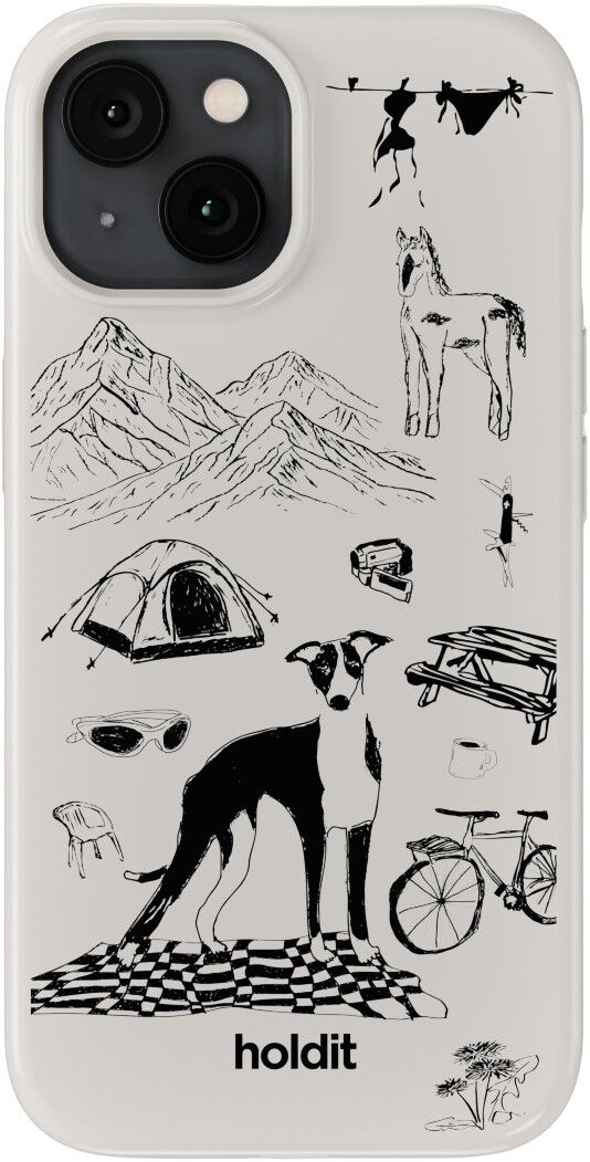 Graphic Print Case MagSafe iPhone 16e/15/14/13 Wool Gray