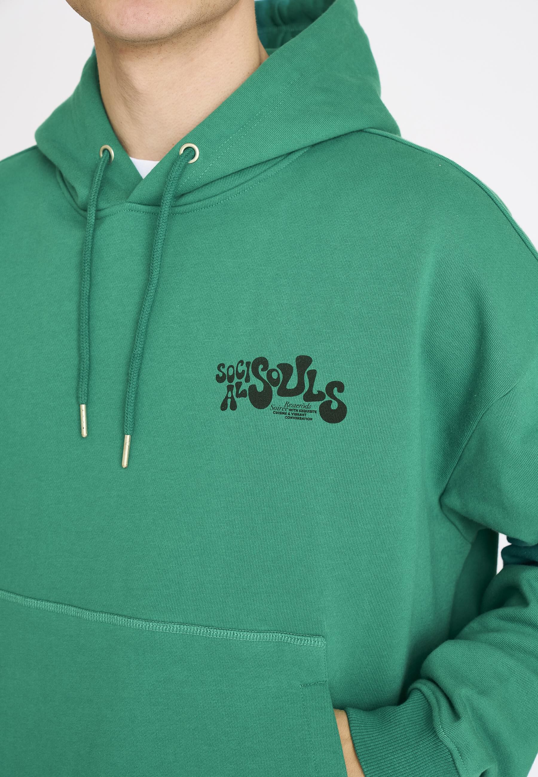 Jay Chest Print Hoodie