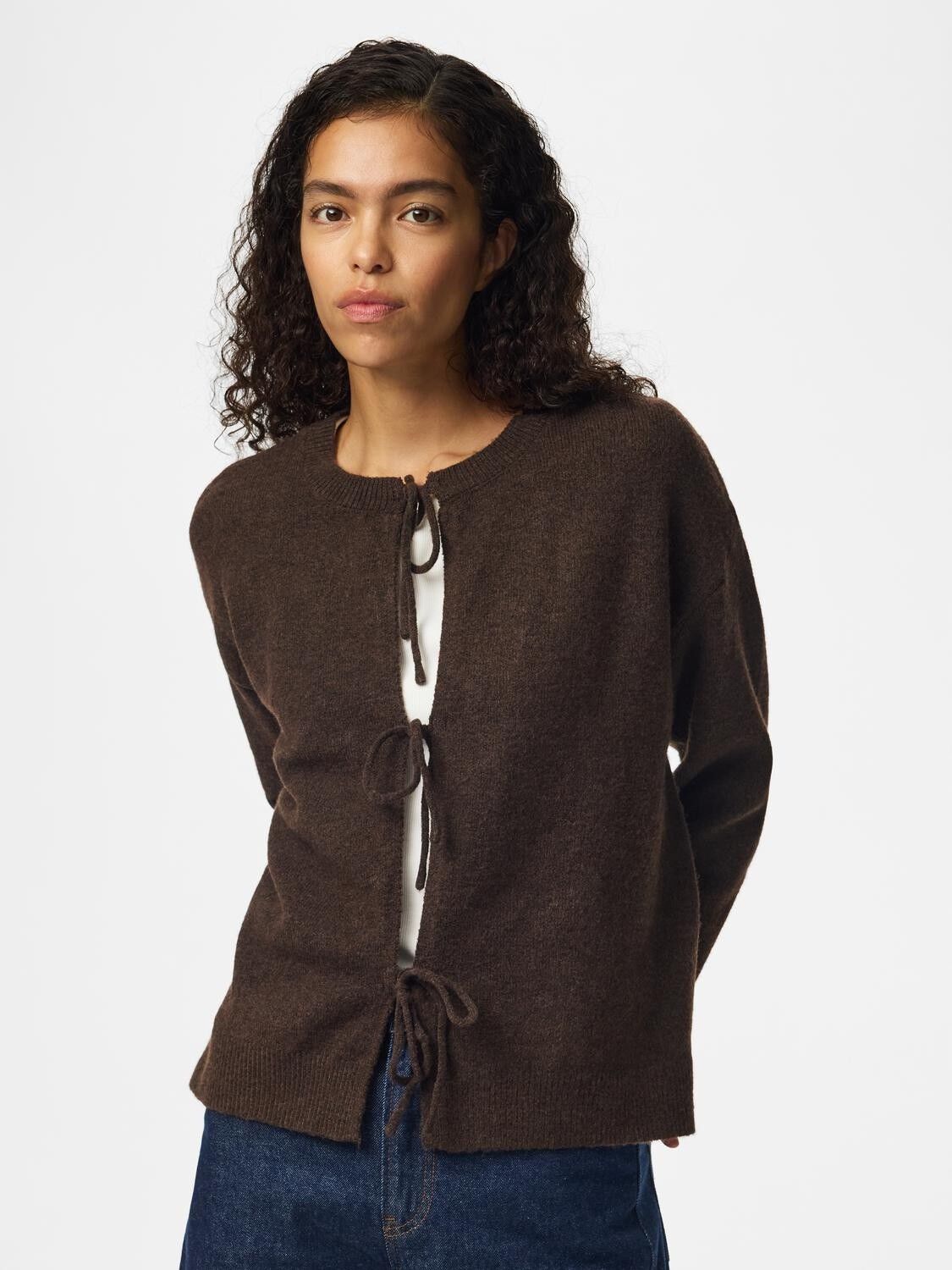 Pcsally Rev Frill Cardigan Knit Noos Bc