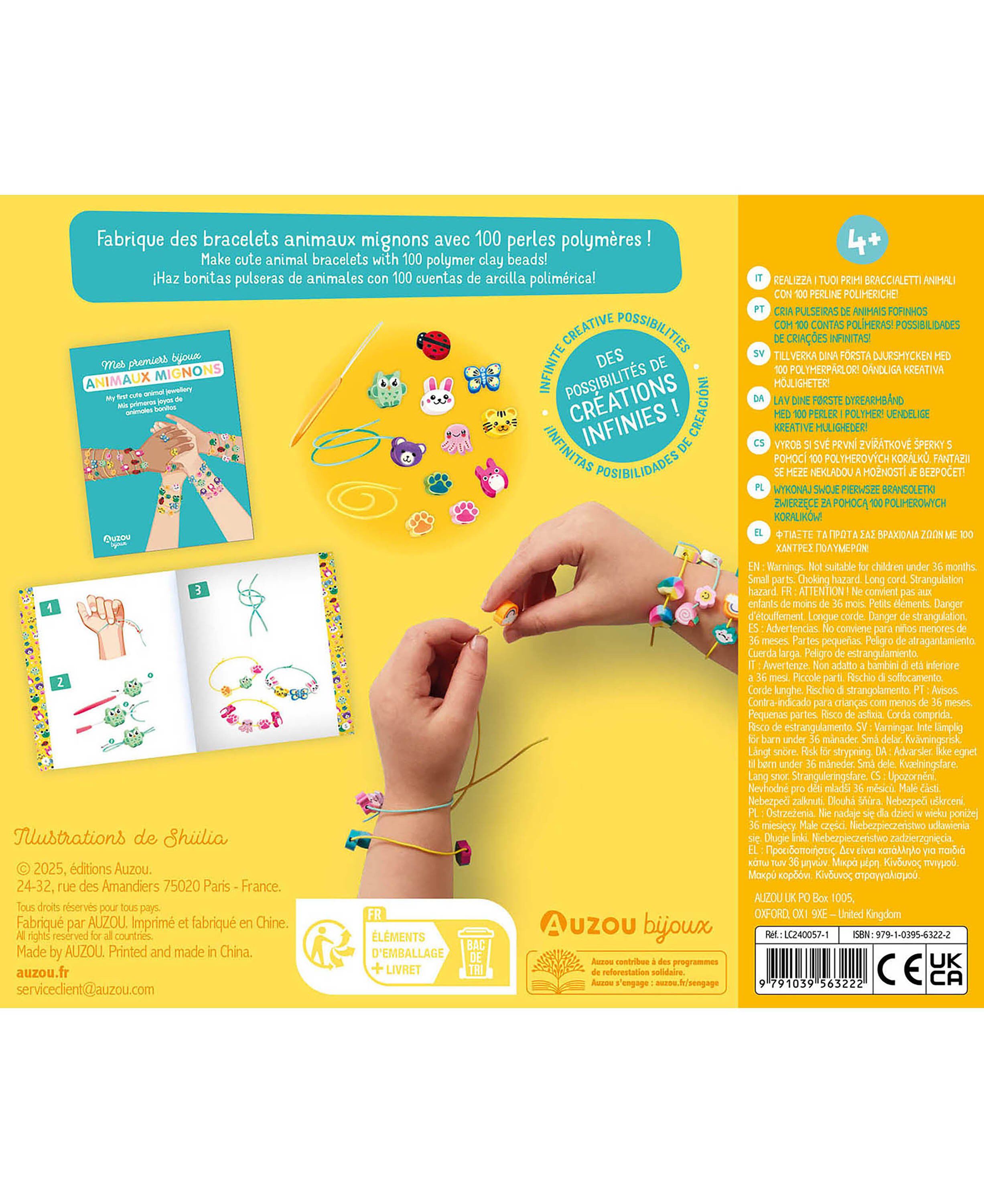 Auzou - Jewellery Factory - S&oslash;de smykker med dyr - Medium s&aelig;