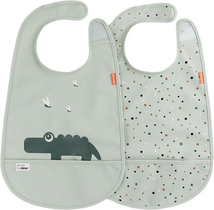 Hagesm&aelig;k m/Velcro 2 stk. Croco Gr&oslash;n