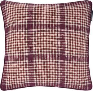 Checked Recycled Cotton Pillow Cover