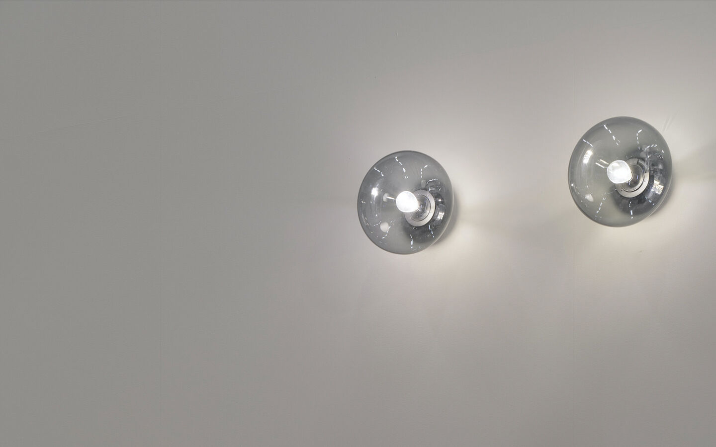 Karl-Johan Wall Lamp, BL Stain Oak w. Smoke Glass