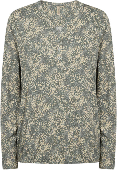 SC-FELICITY AOP 491 Bluse Lysegrøn