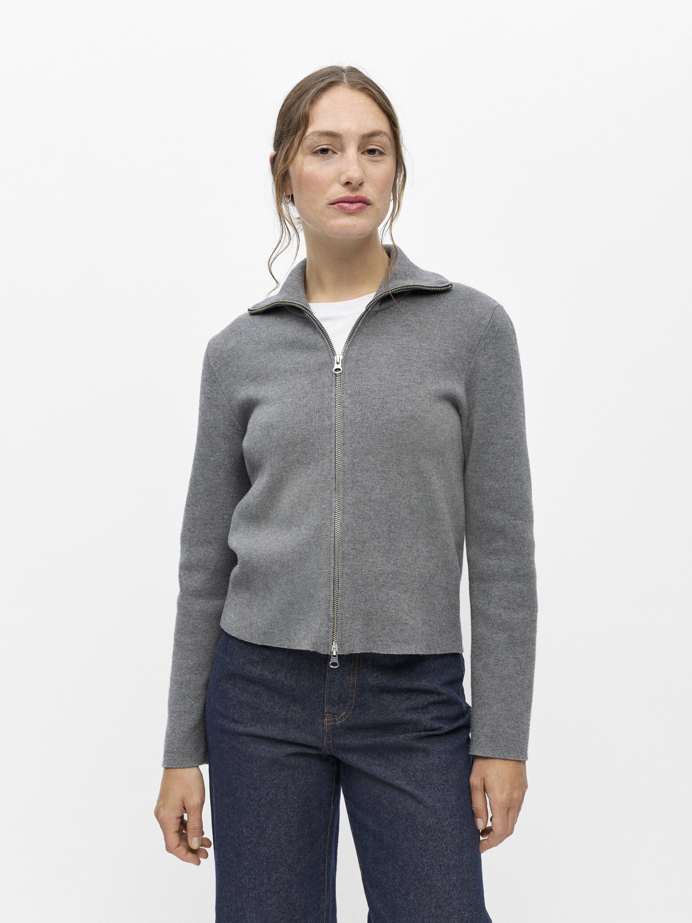 Objreynard L/S Re Zip Cardigan Noos