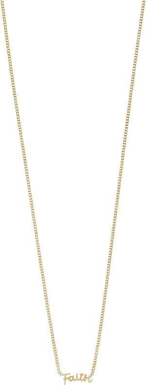FAITH recycled necklace gold-plated