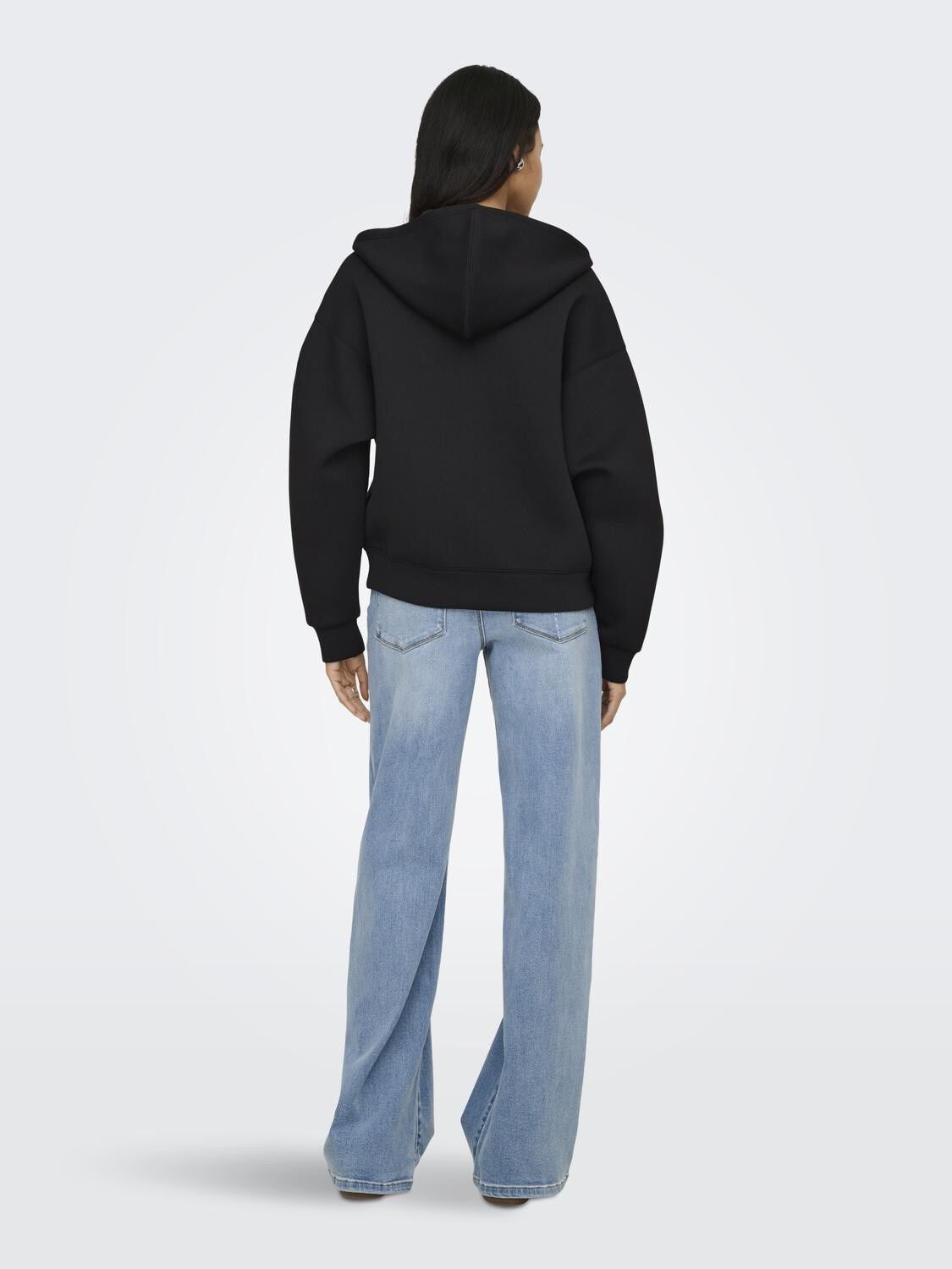 ONLNAOMI L/S TWO-WAY ZIP HOODIE CS