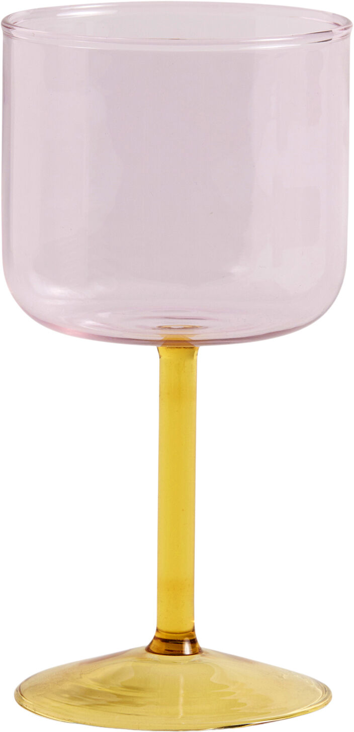 Tint Wine Glass-Set of 2-Pink and y