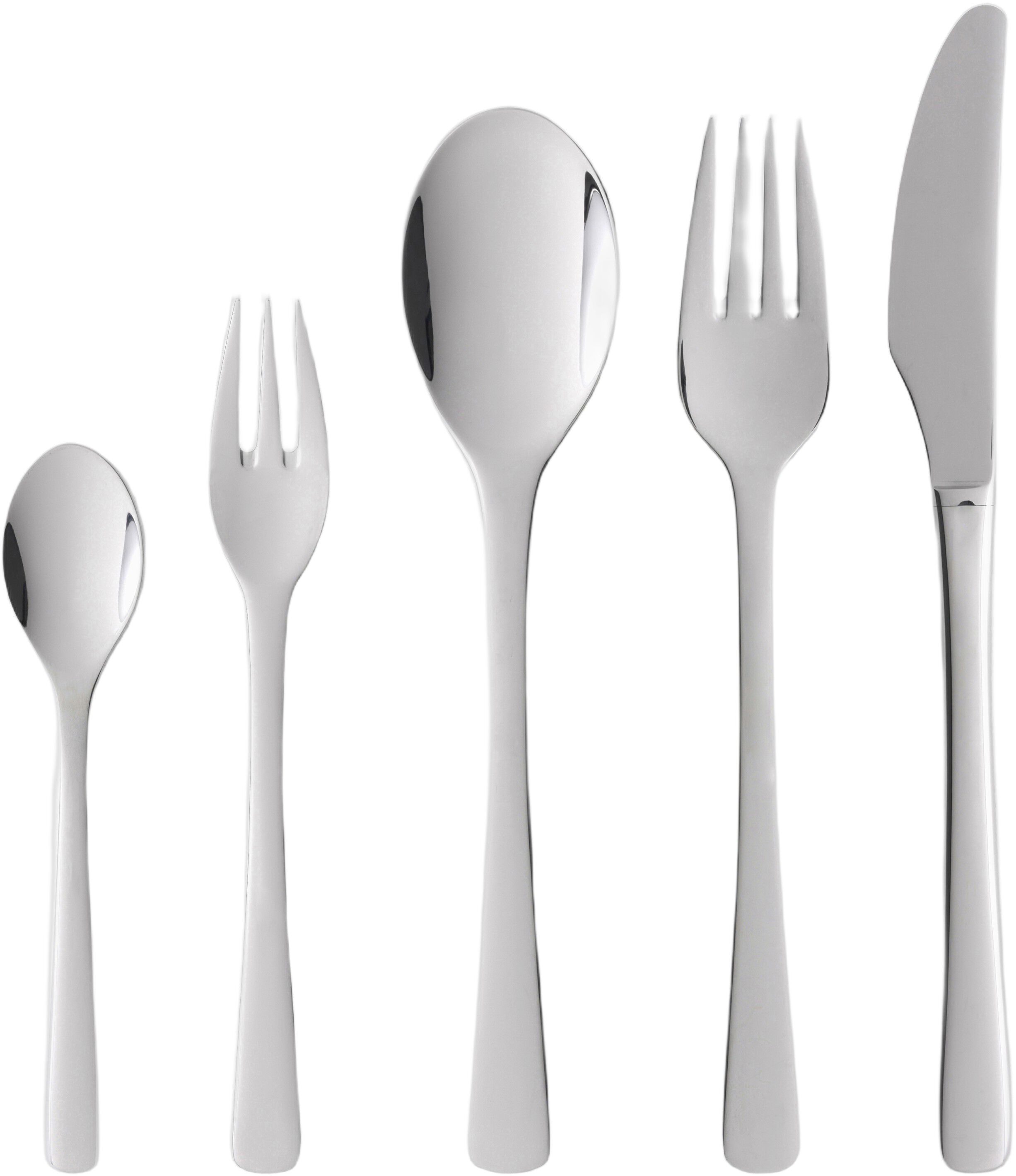 Bestikksett Steel Line 60 deler Blankt st&aring;l