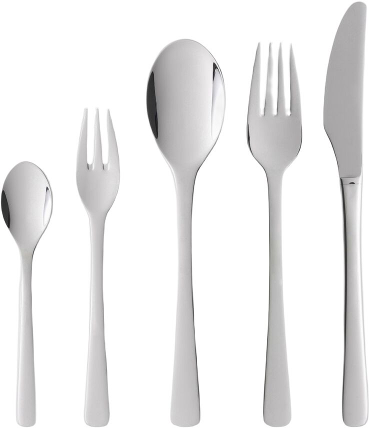 Bestikksett Steel Line 60 deler Blankt stål