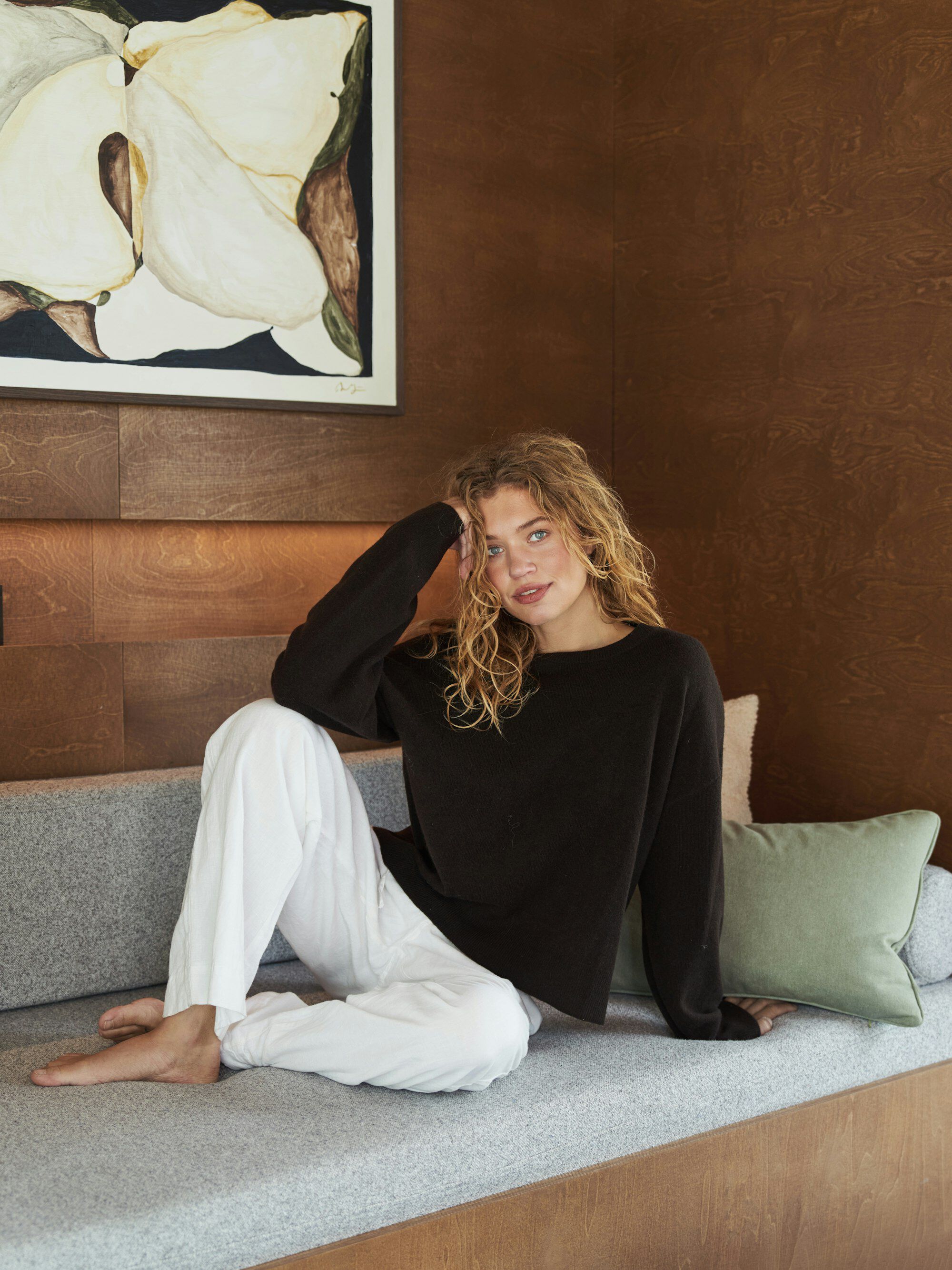 Detri Wool Knit Blouse