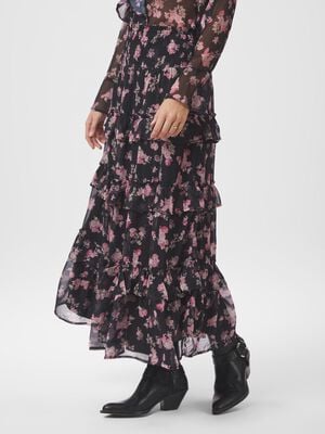 Toddy Marigold Print Skirt