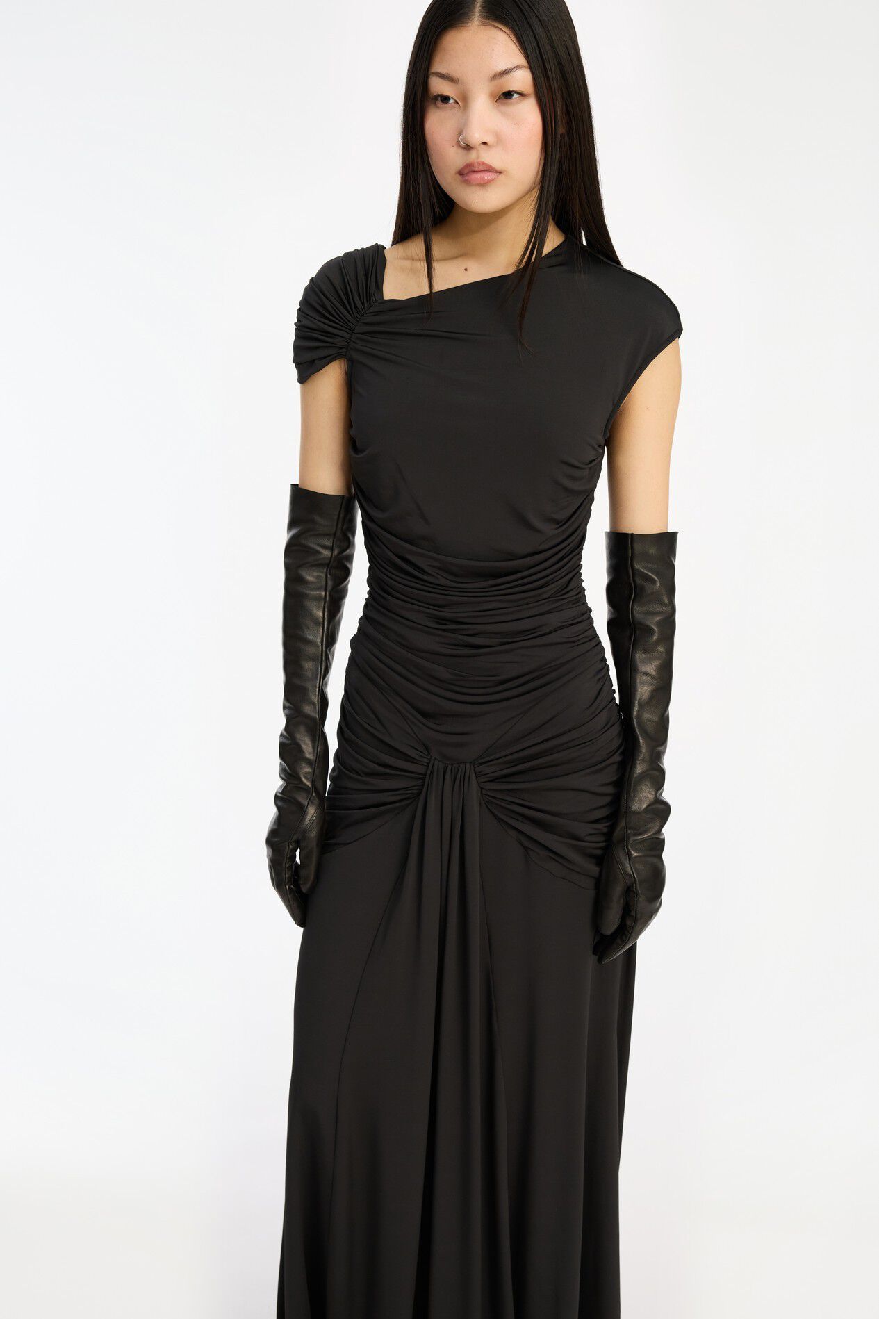 MAXI ASYMMETRIC DRESS