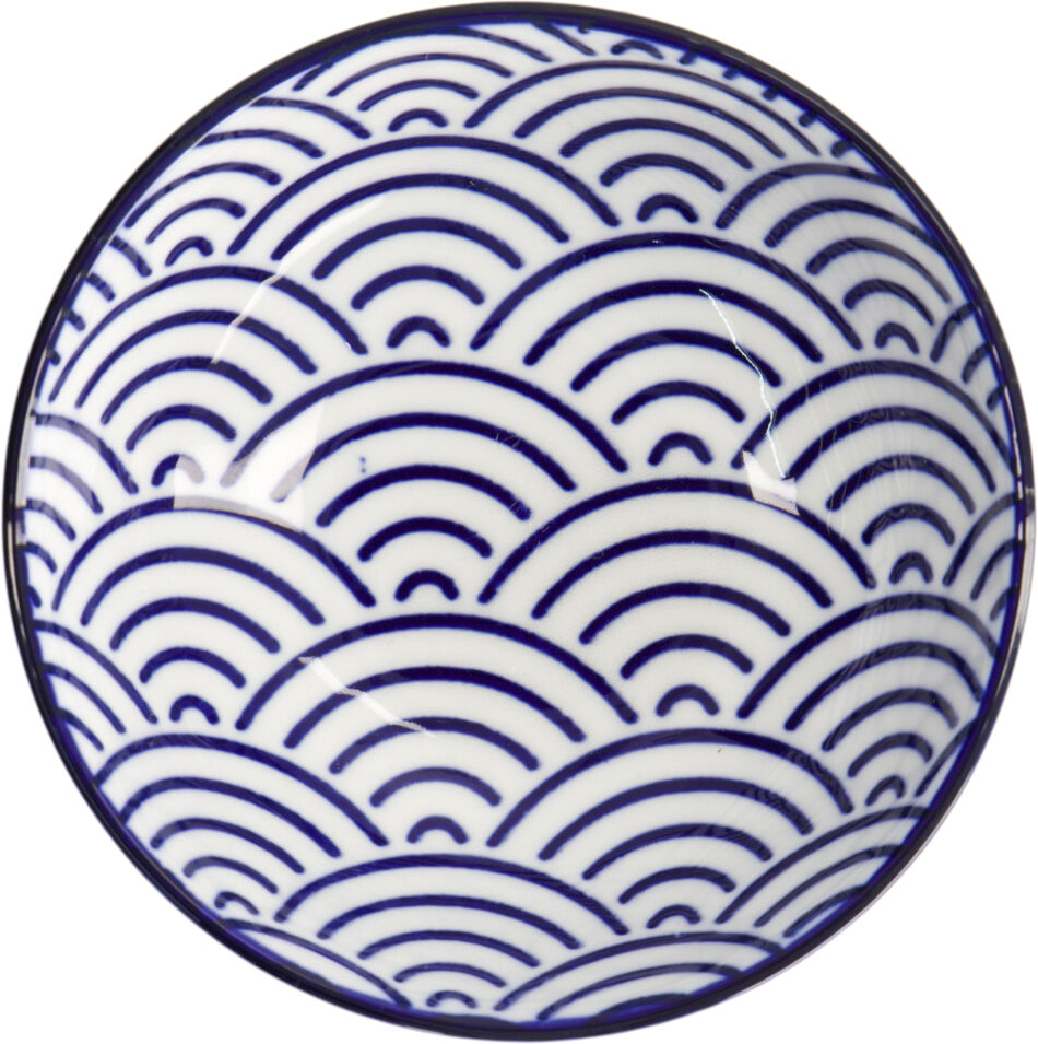 Nippon Blue Dish 9. 5x3 Wave
