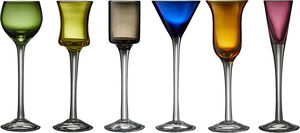 Lyngby Glas Snapseglass 6 stk ass. farger
