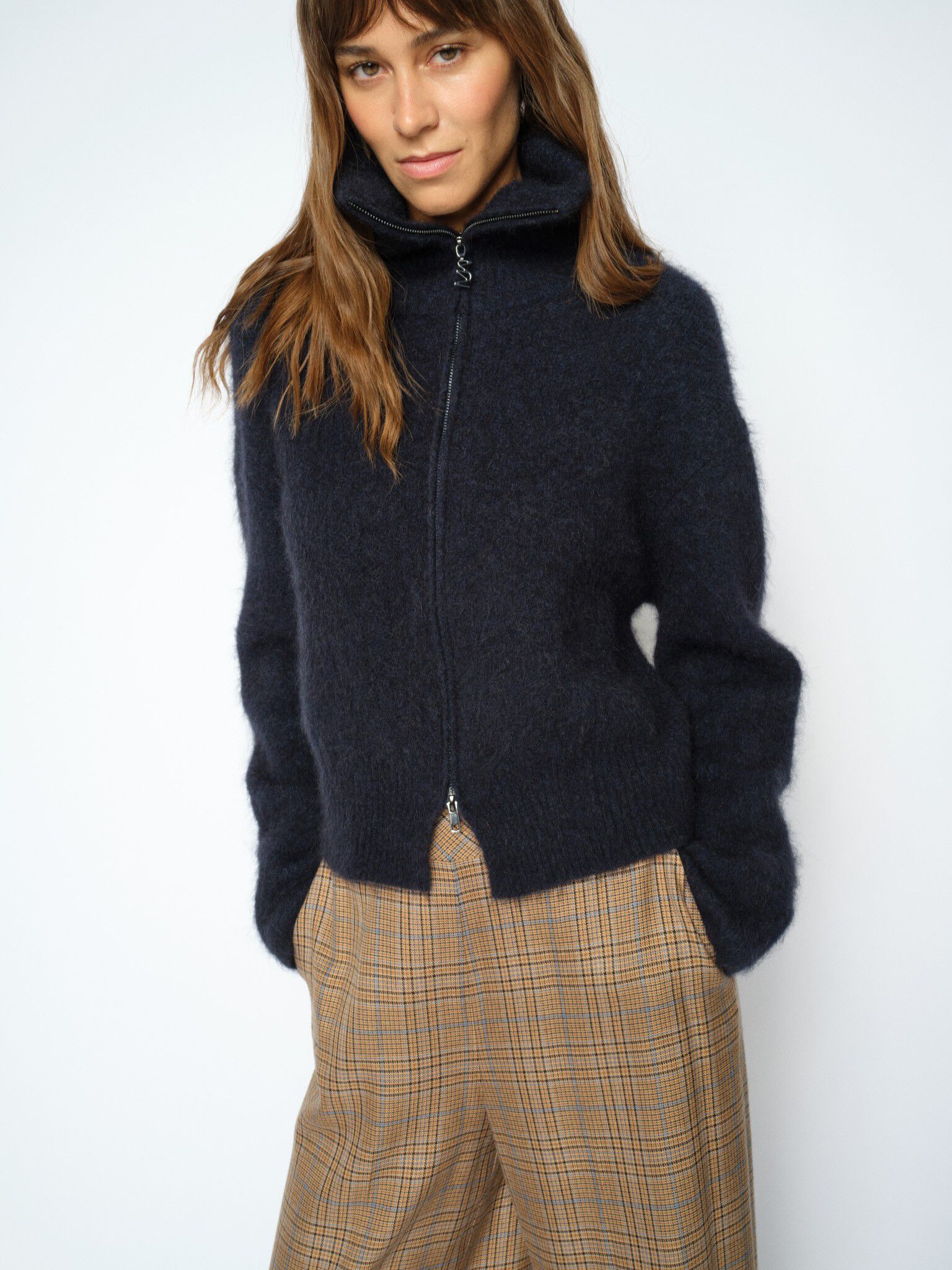 MMHulda Knit Zip Cardigan