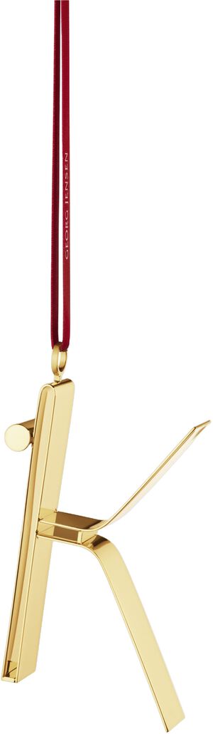 2026 Juleornament bogstavoph&aelig;ng 18kt guld