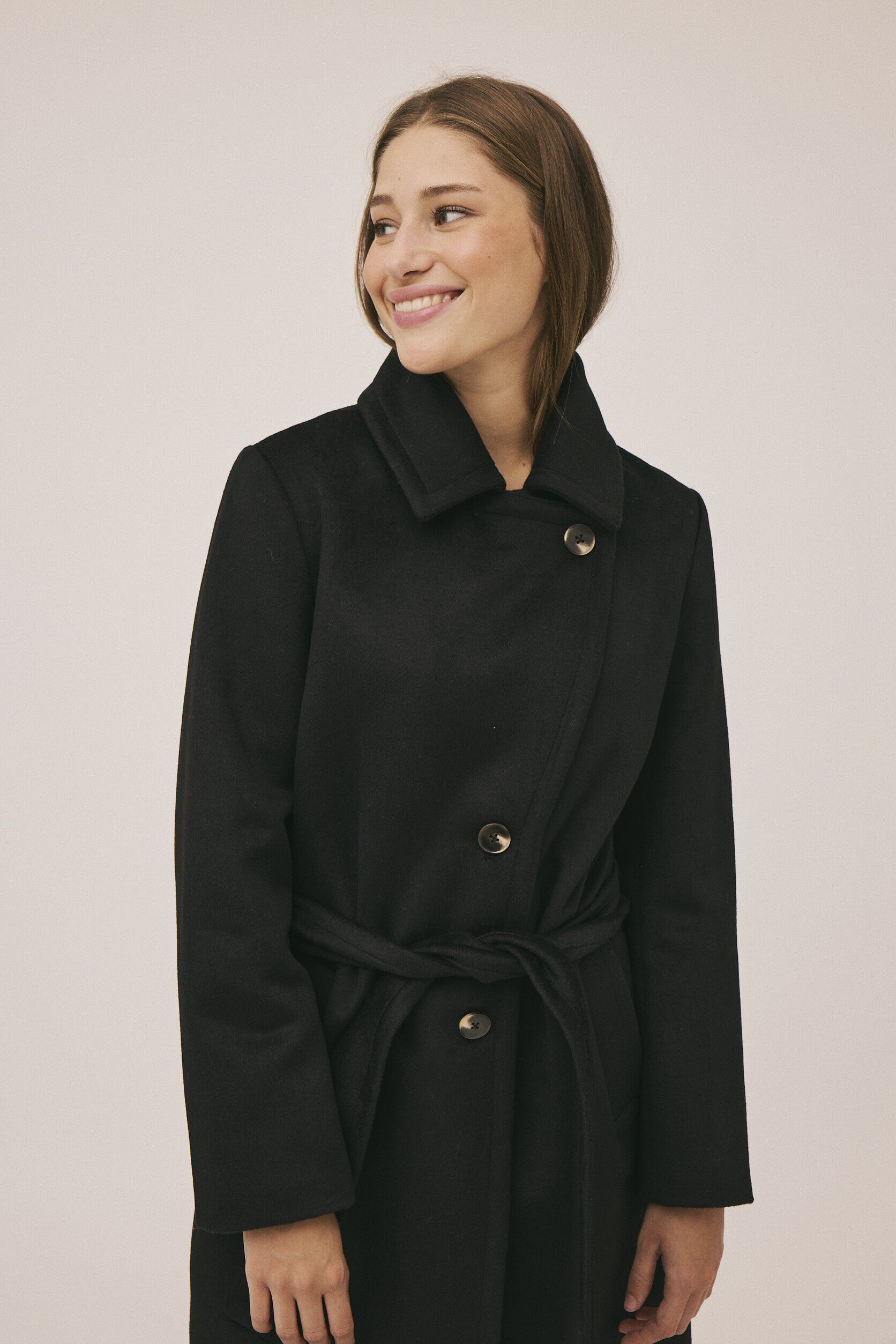 Reeva 7 Frakke - Uld mix GRS