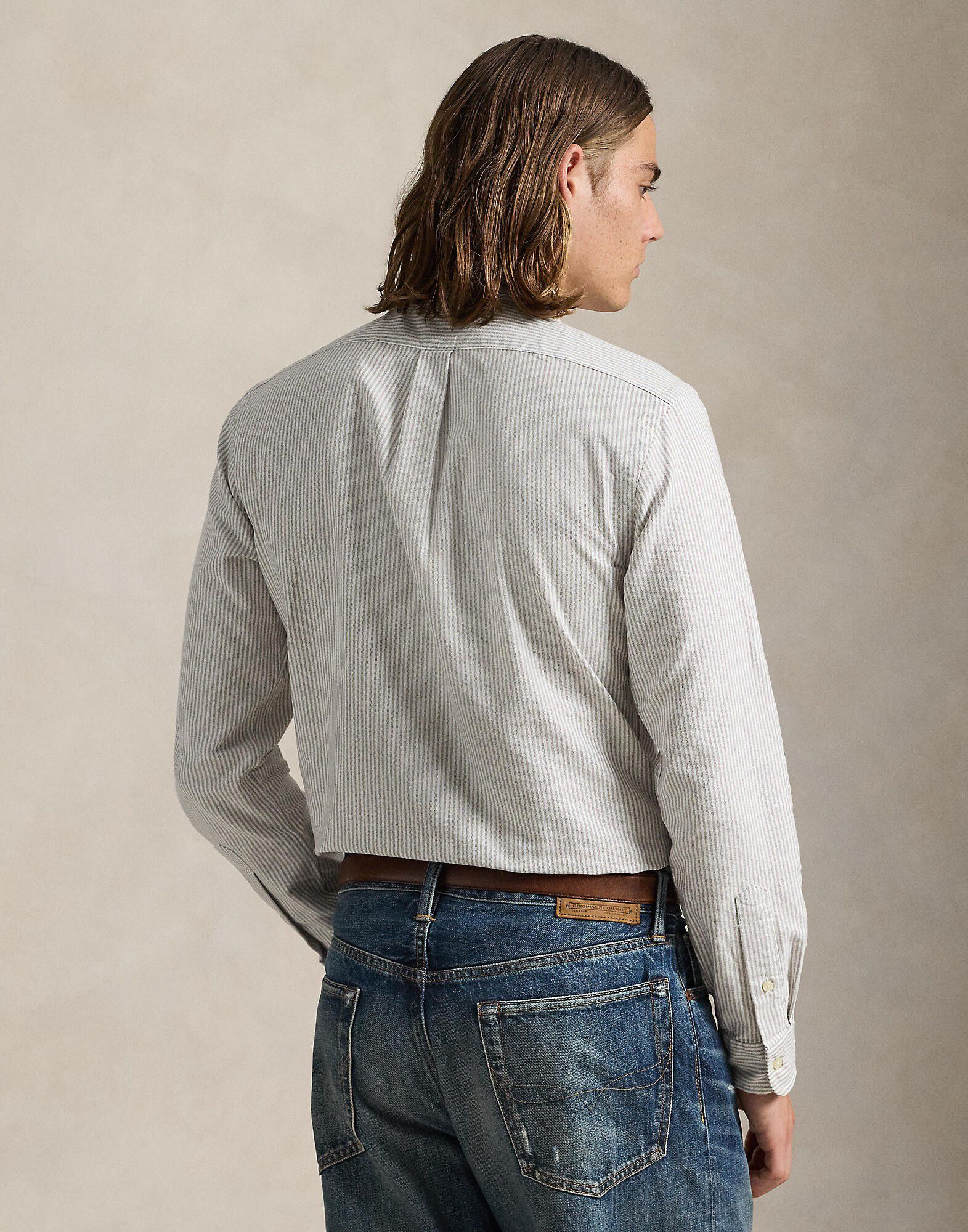 Slim Fit Striped Oxford Shirt