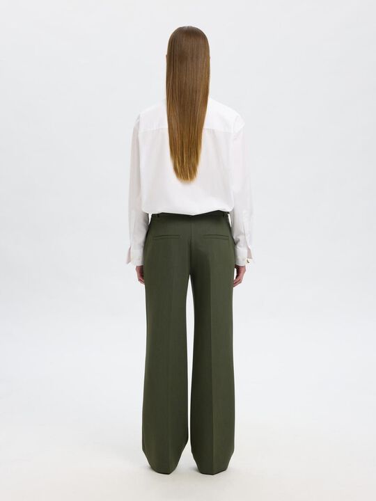 Slfrita Mw Wide Pant Mel Noos