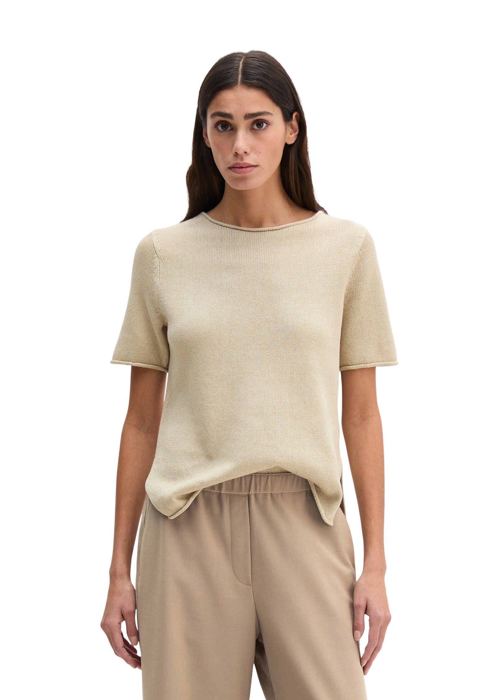 Pullover, shortsleeve, round-neck