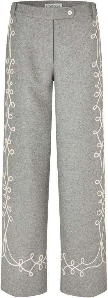 2490 Felt Twill Embroidery, Embroidered Tab Pants