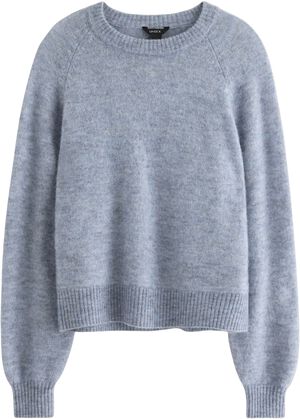 Finstrikket genser i myk ullblandin