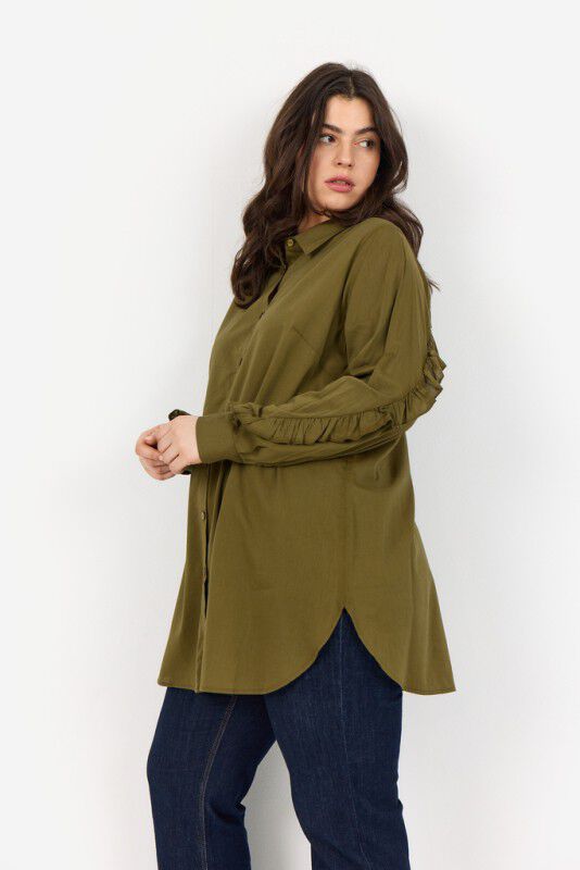 Curvy WA-NOMA 2 Skjorte M&oslash;rk sand