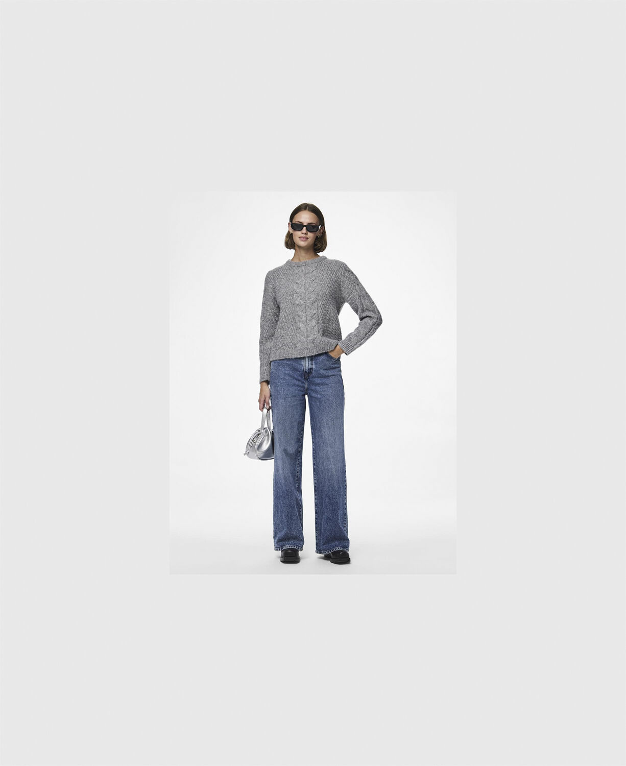 Pcnina Ls O-Neck Knit Noos Bc