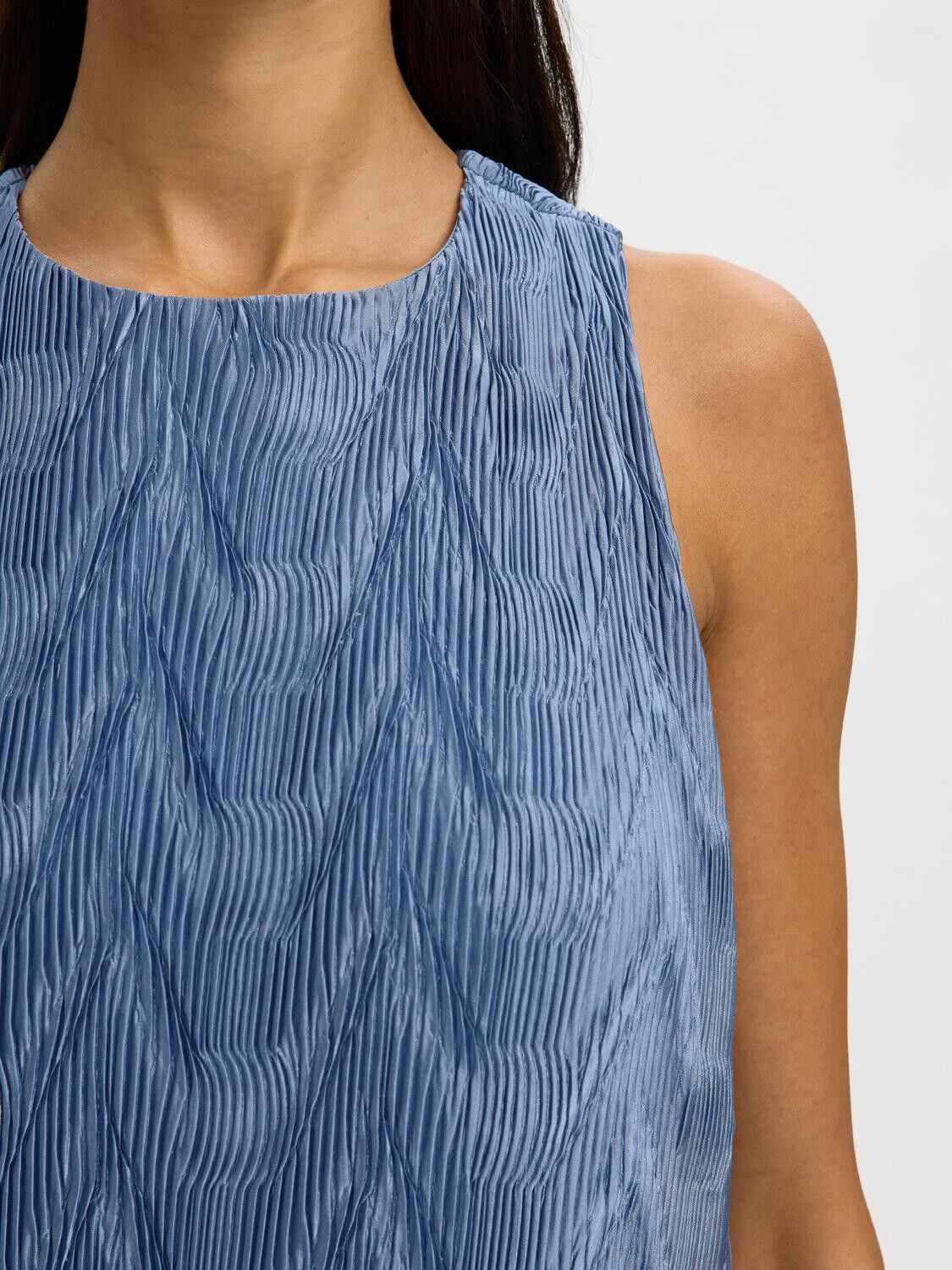 Slfanya Sl Regular Ankle Plisse Dress B