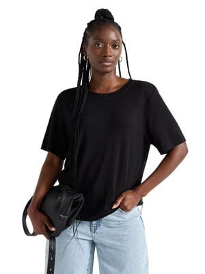 T-skjorte med avslappet passform, k