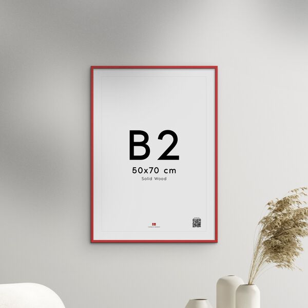 Poster&Frame - Red wood 50x70cm