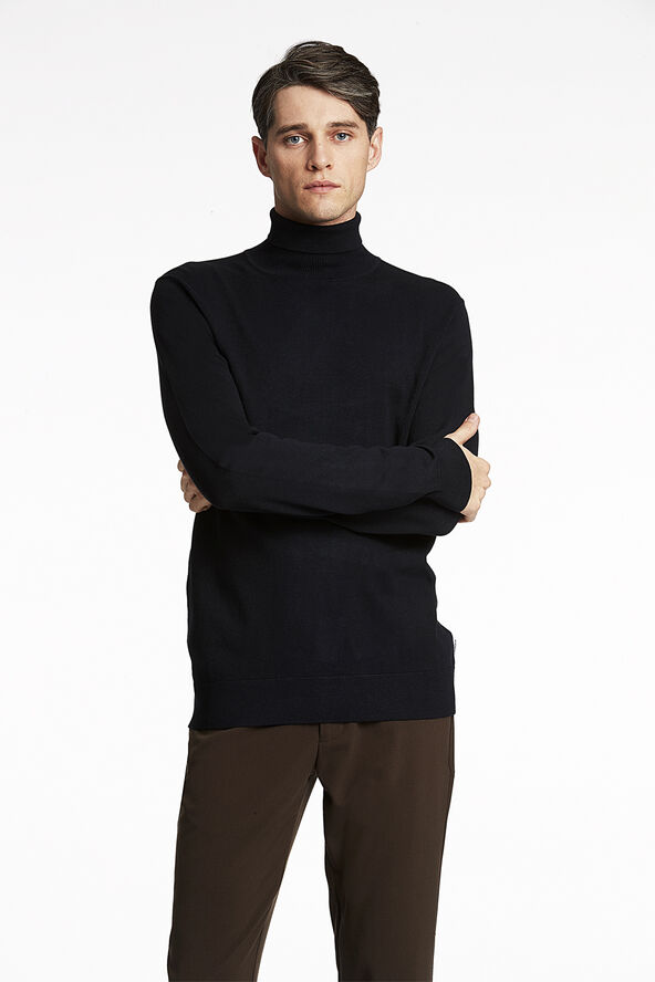 Ecovero L/S roll neck knit