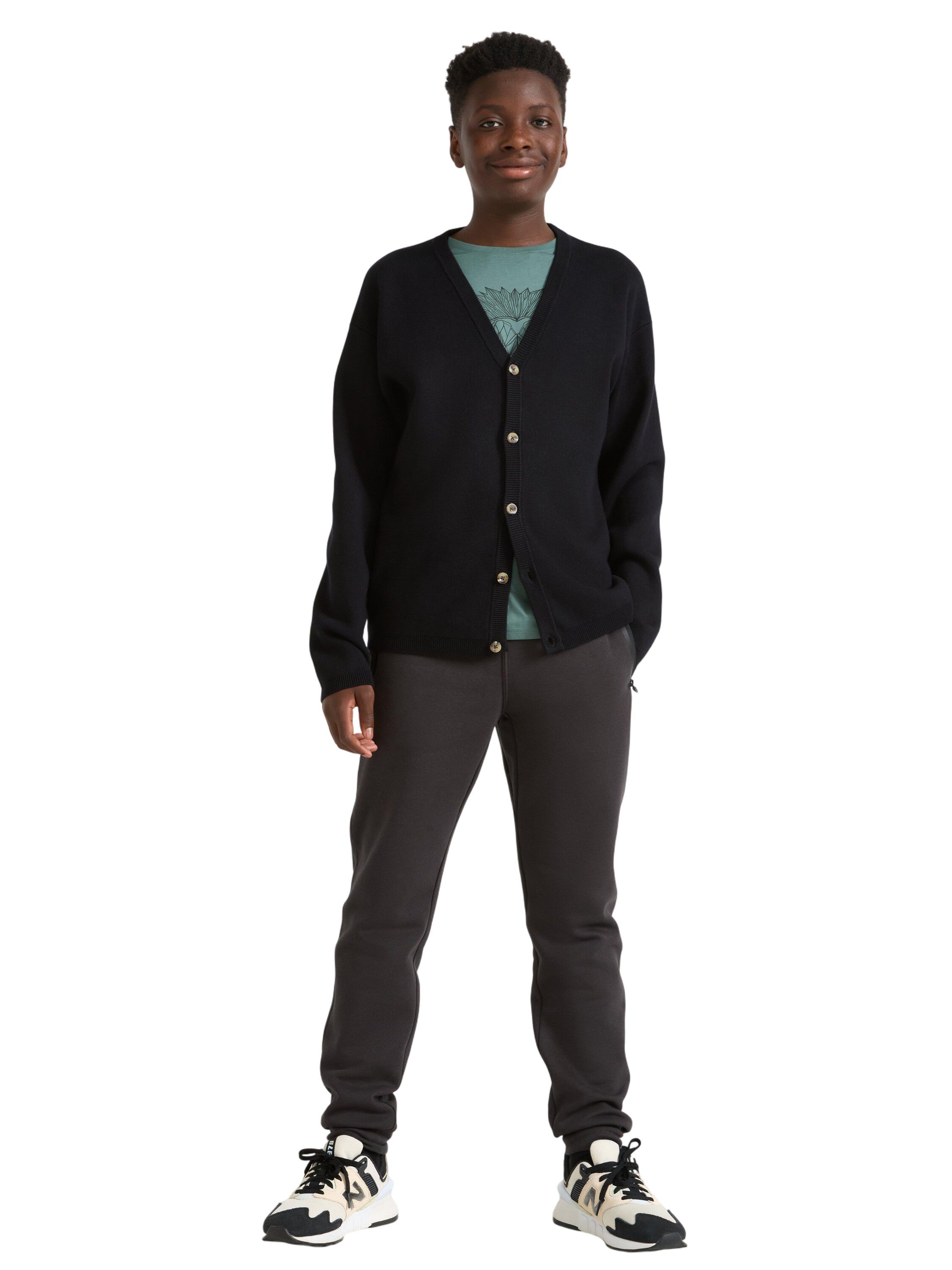 Sporty joggers in a cotton blend wi