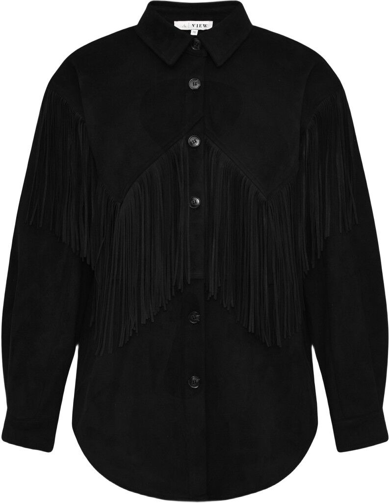 Suede Fringe Shirt