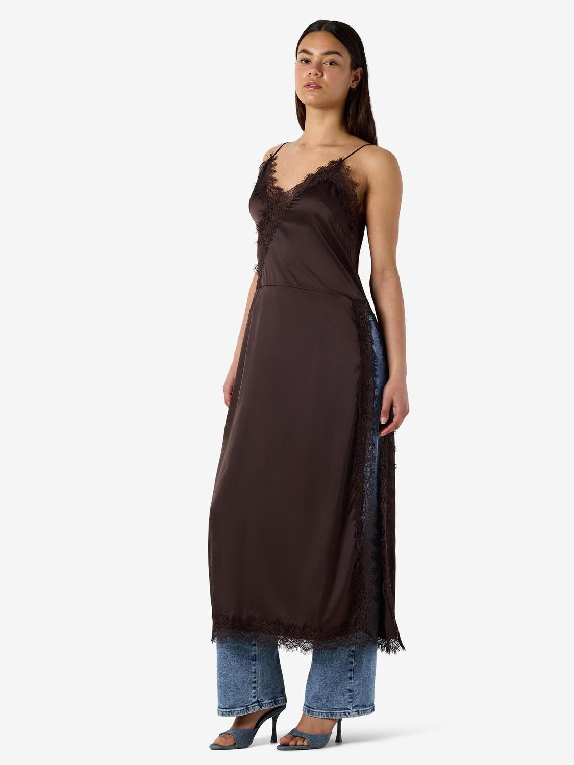 Nmlouise Sl Strap Lace Dress Wvn