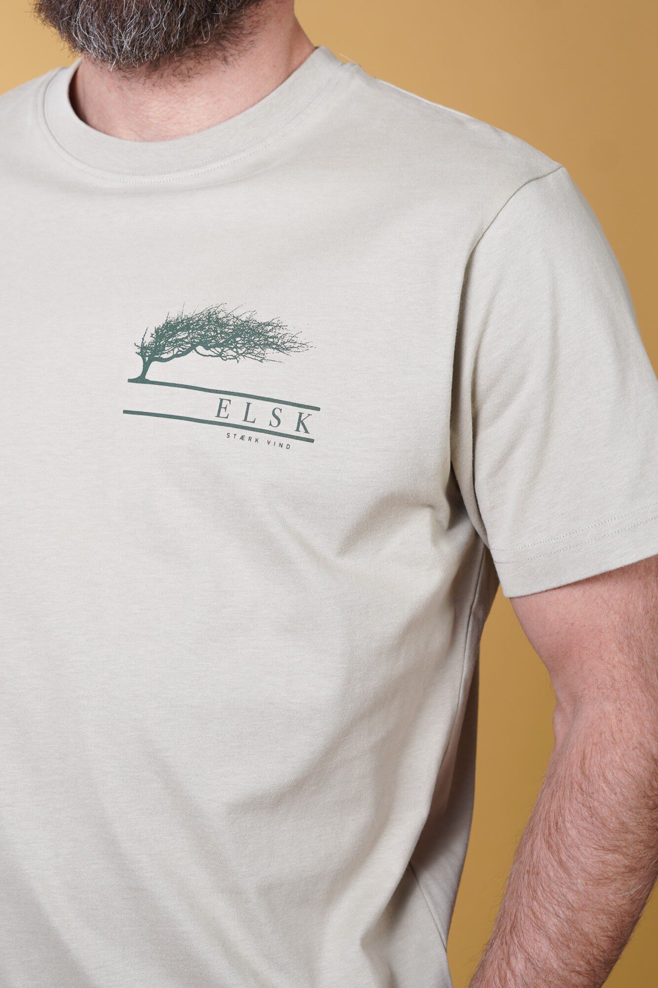 ST&AElig;RK VIND CH MEN'S BRUSHED T-SHIRT