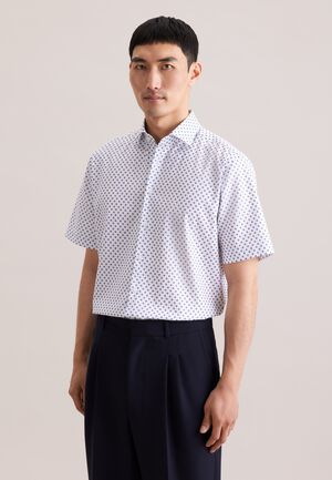 Business shirt Regular 1/2 Kent-Collar Print