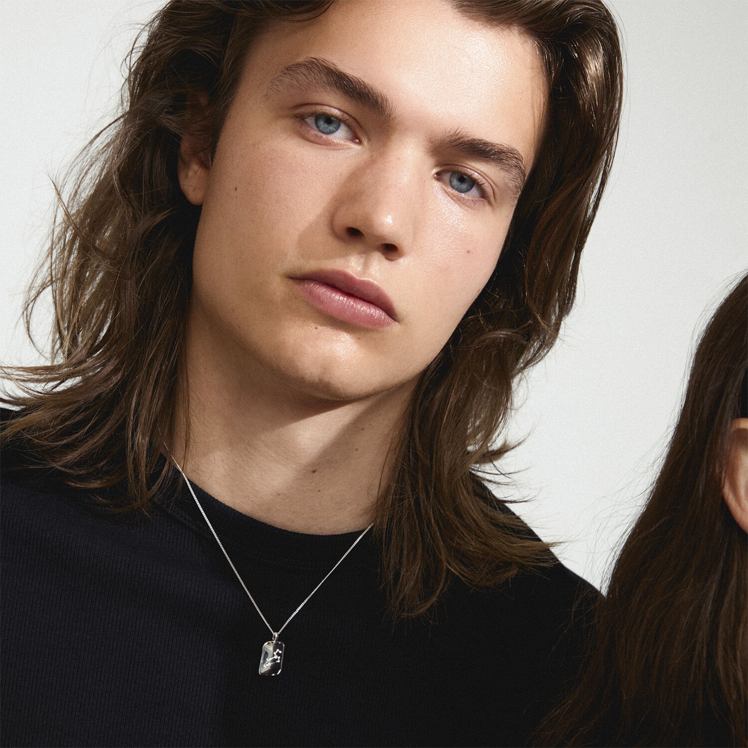 LEO recycled Zodiac Sign necklace, silver-plated