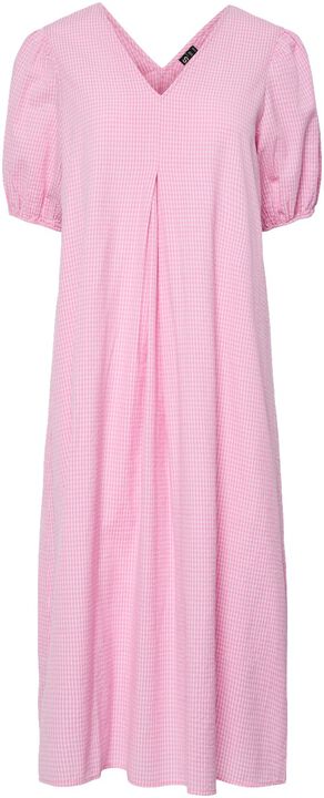 PCALMA 2/4 V-NECK MIDI DRESS WVN D2