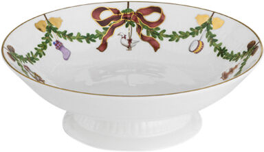 Stjerne Riflet Jul 18 cm. sk&aring;l p&aring; fod