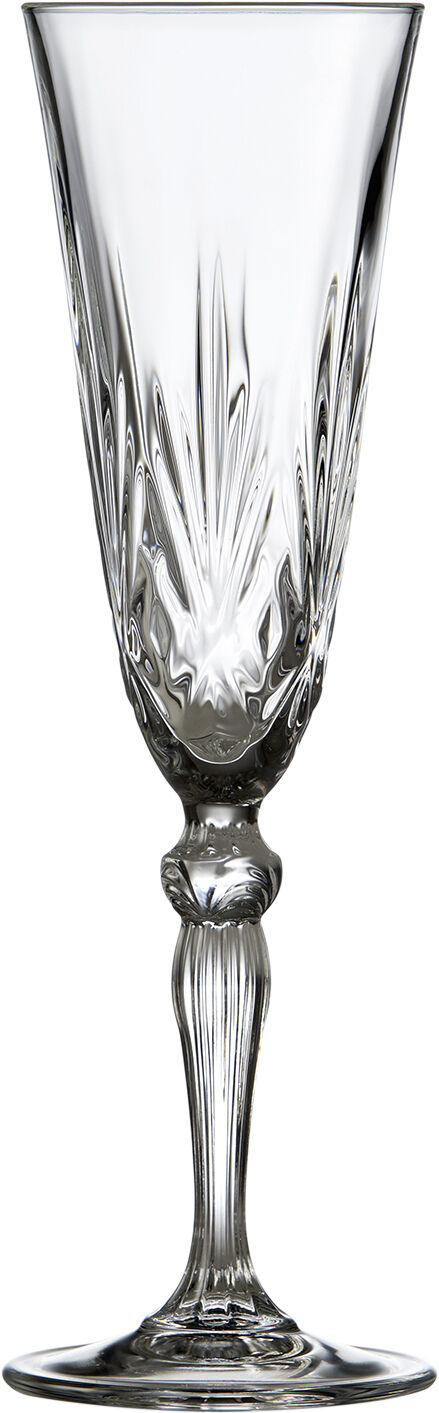 Lyngby Glas Krystal Melodia Champagneglass 16 cl 4 stk.