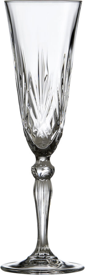Lyngby Glas Krystal Melodia Champagneglass 16 cl 4 stk.
