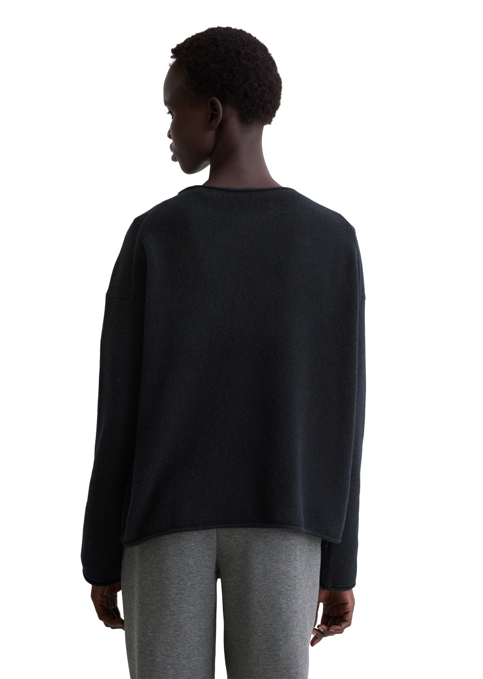 Pullover, longsleeve, boat neck