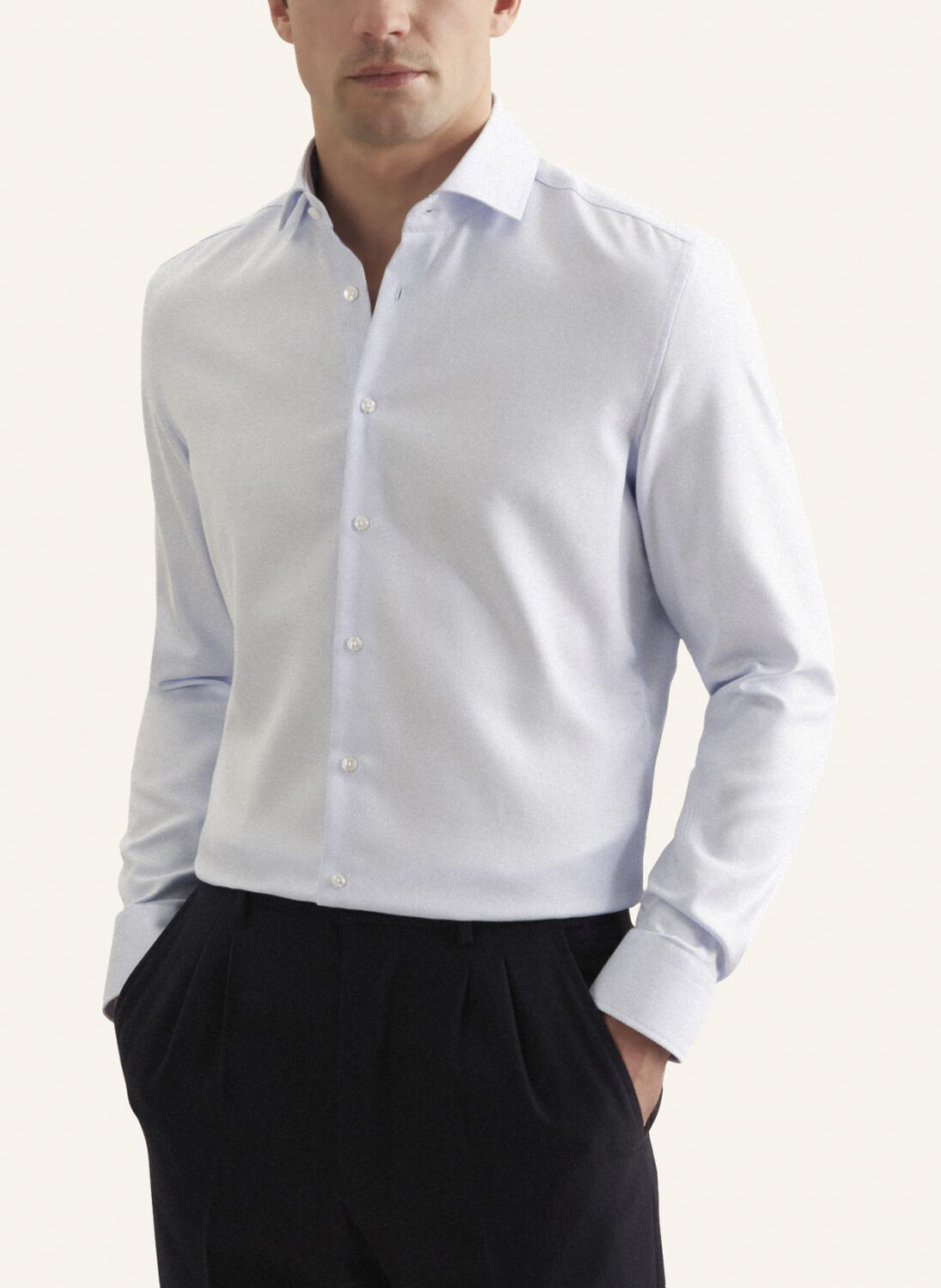 Business shirt Slim 1/1 Kent-Collar Structure