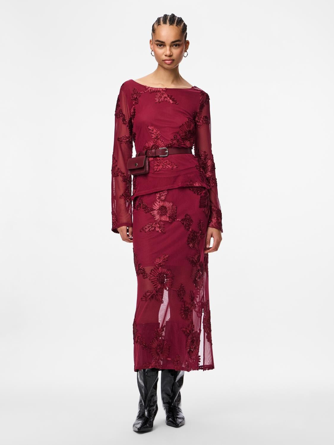 PCOFFIA HW MIDI SKIRT JRS D2D