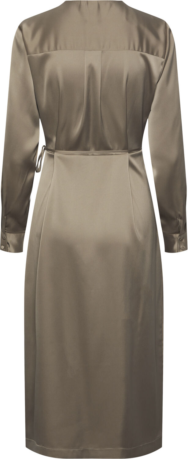 YASPELLA LS WRAP MIDI DRESS S. NOOS