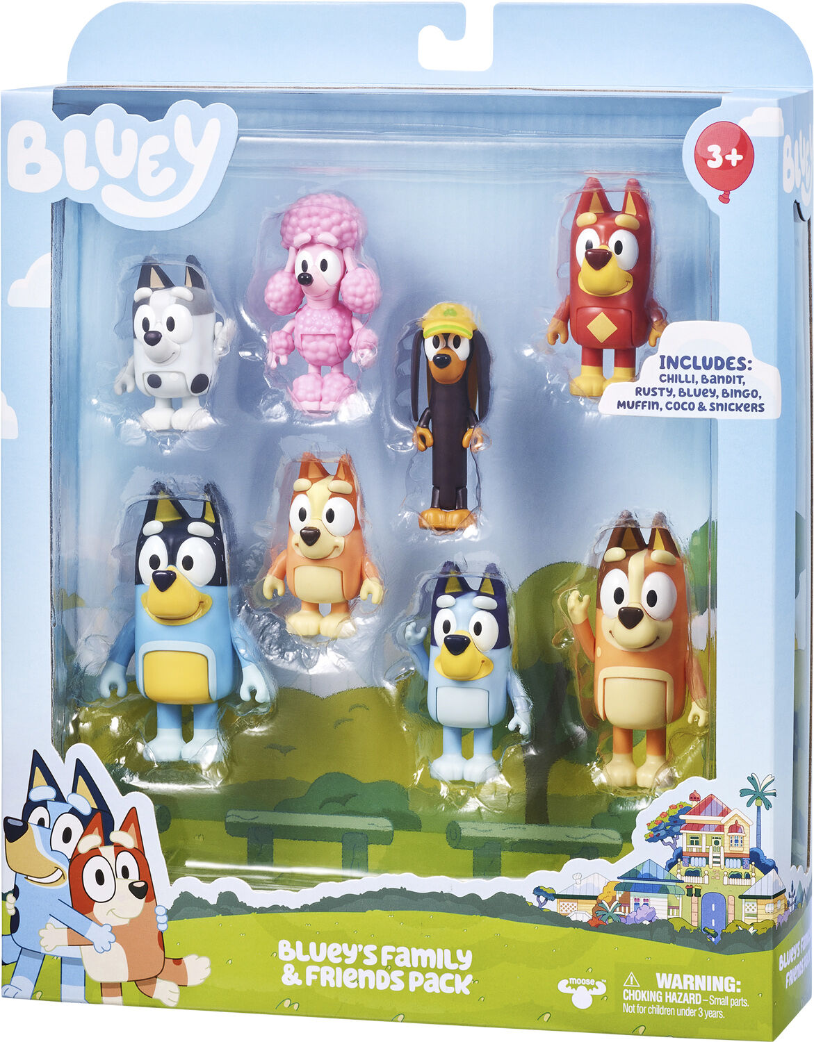 Bluey 8 pack figures